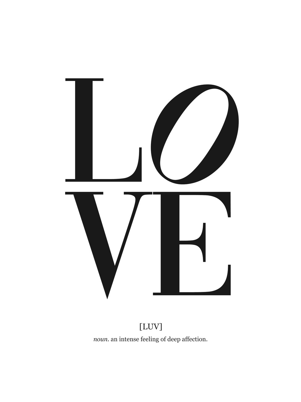 All you need is love print by Finlay and Noa