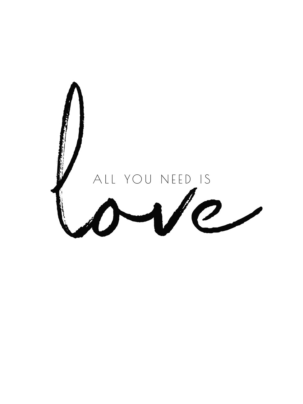 Illustration All you need is love