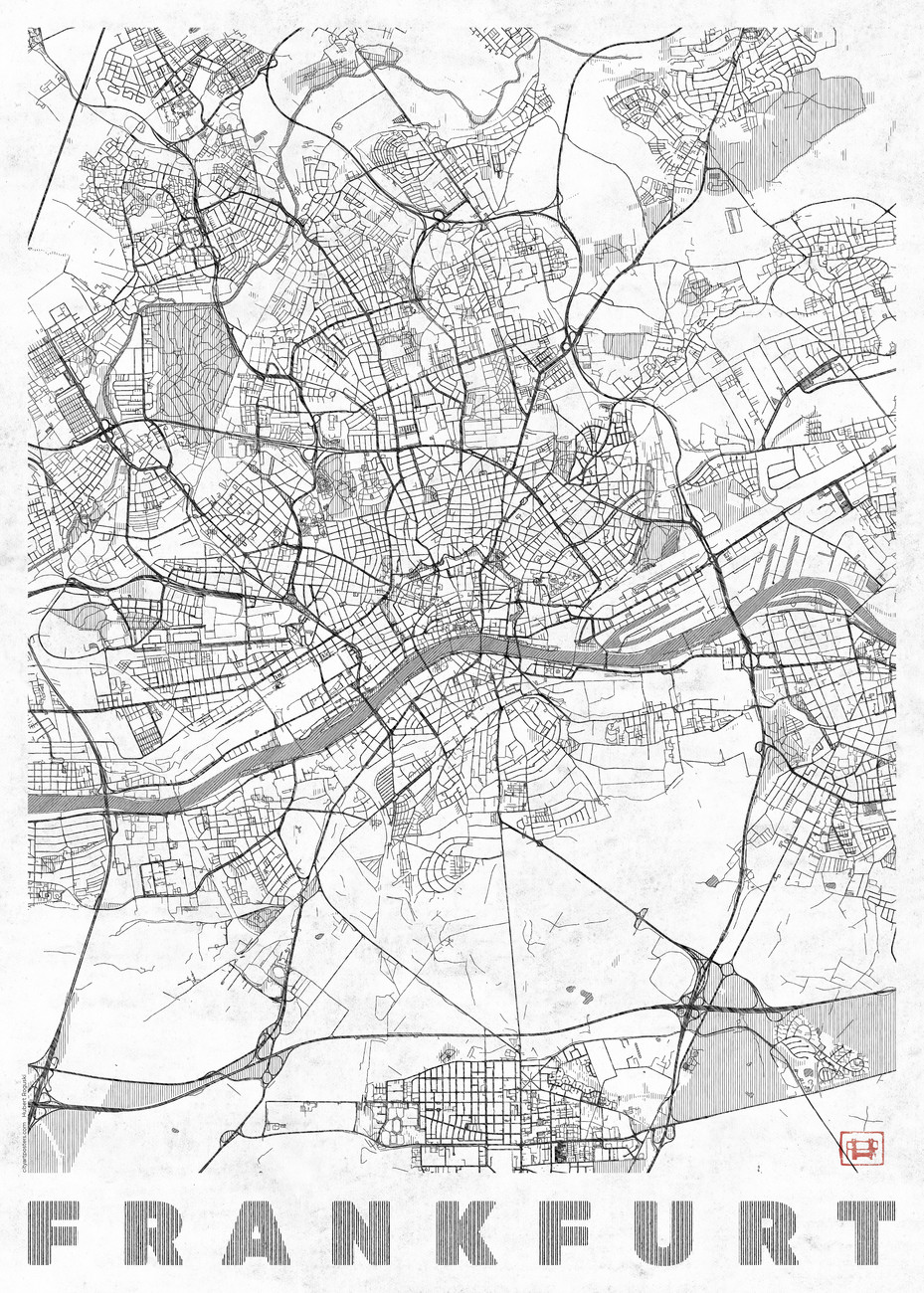 Mapa Frankfurt
