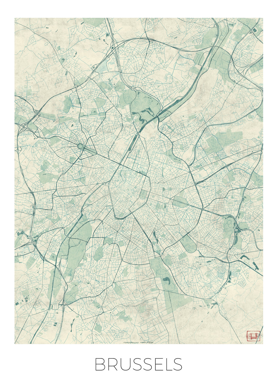 Mapa Brussels