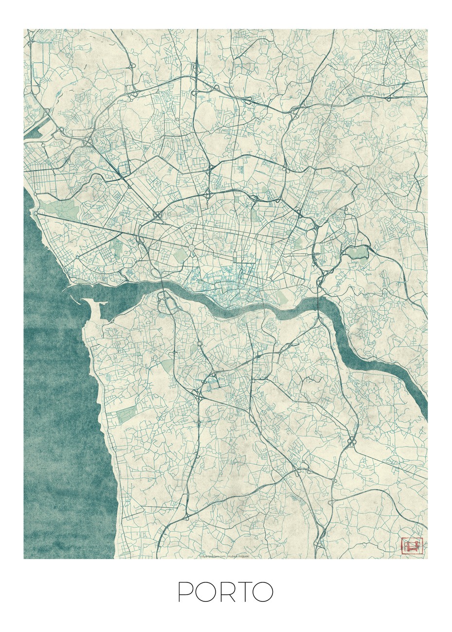 Mapa distrito Porto de parede