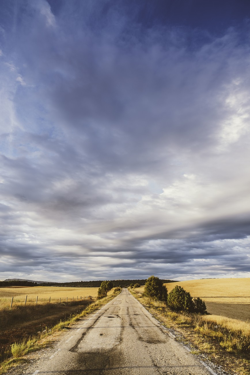Empty road with a beautiful sky | Posters, Art Prints, Wall Murals | +250  000 motifs