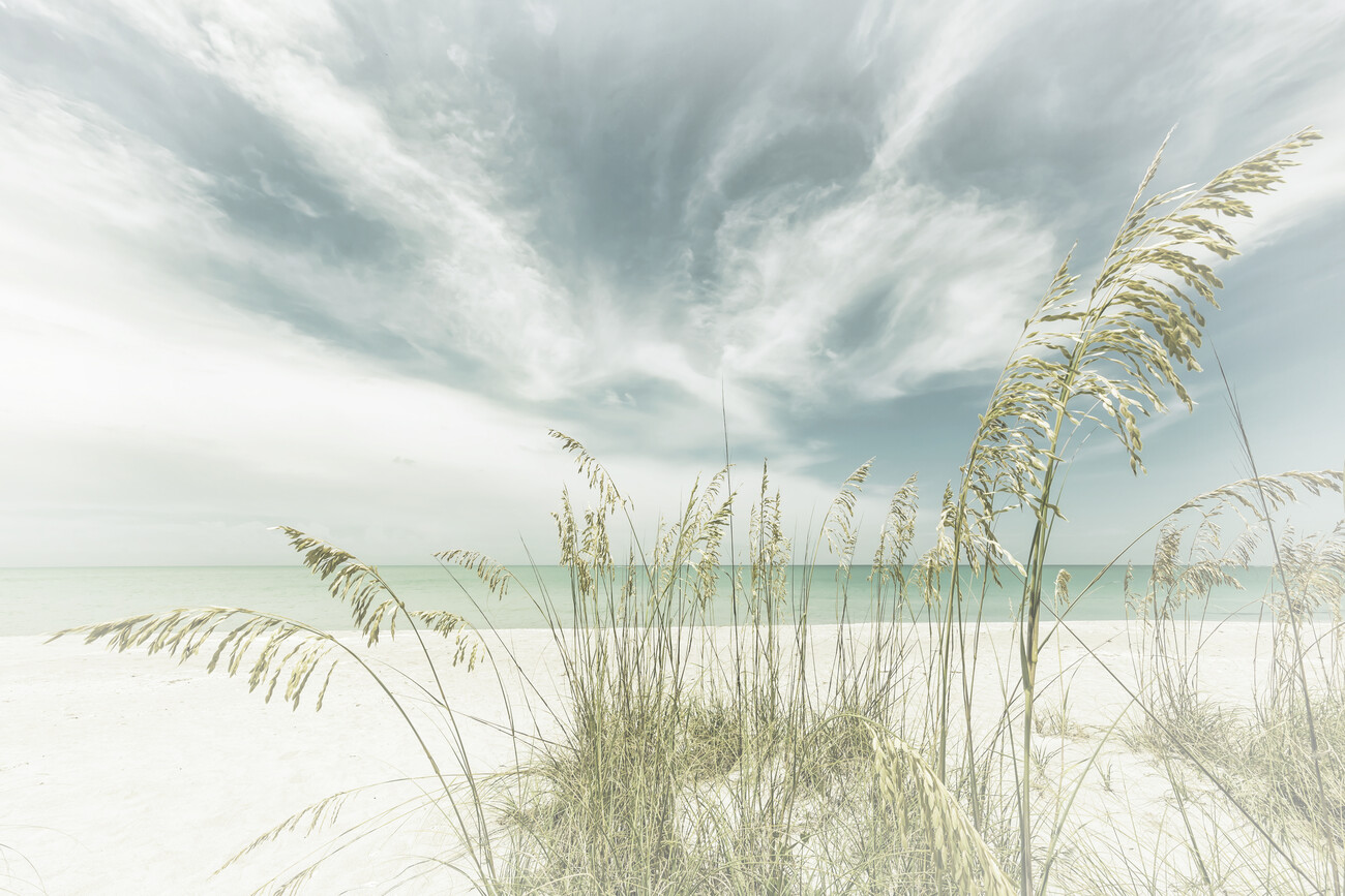 Umělecká fotografie Heavenly calmness on the beach | Vintage, Melanie Viola, (40 x 26.7 cm)