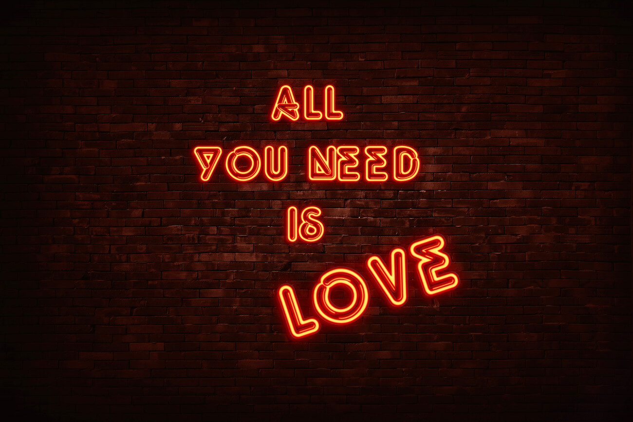 All You Need is Love Poster - Typography posters