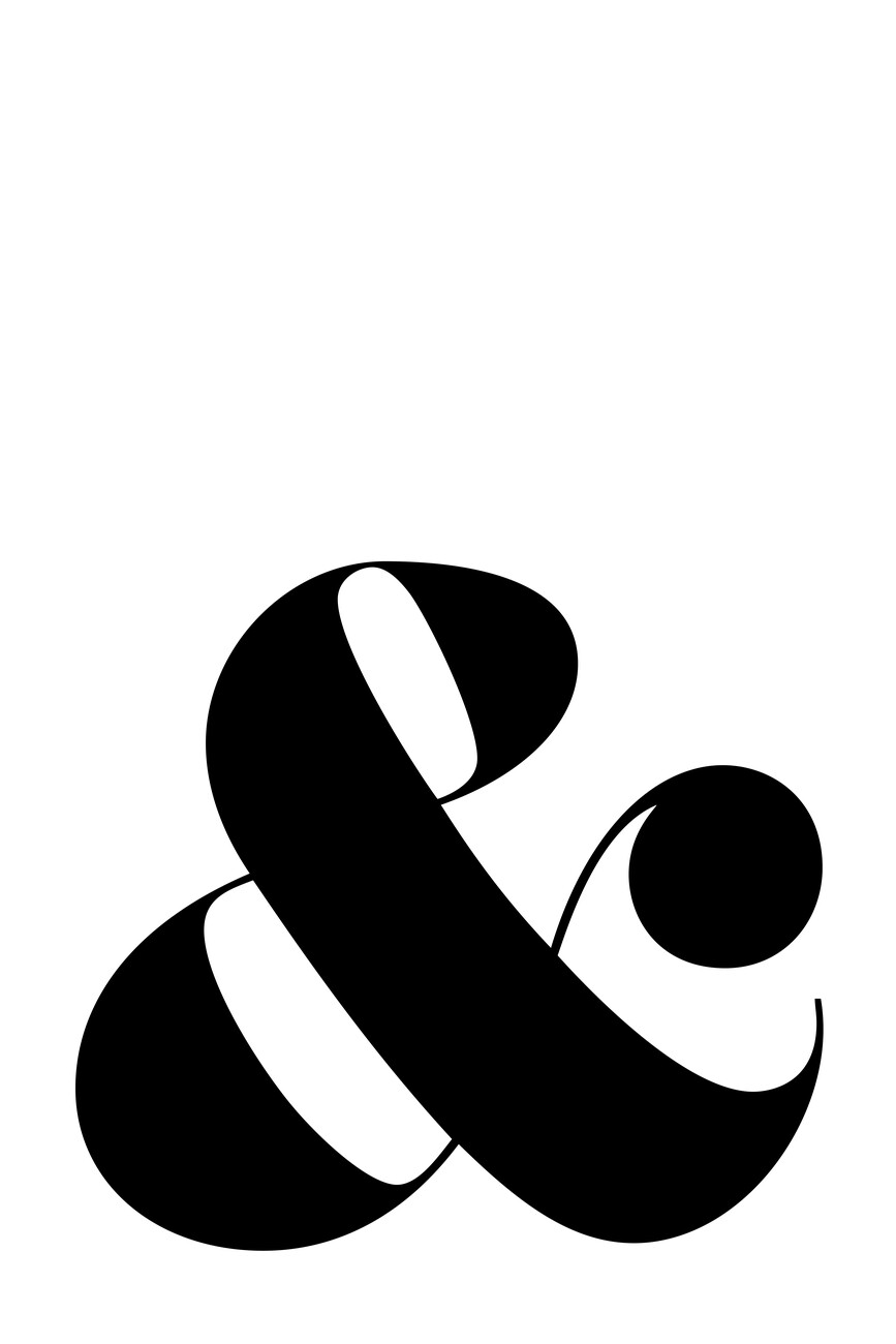 Wall Art Print  Scandinavian ampersand  Europosters