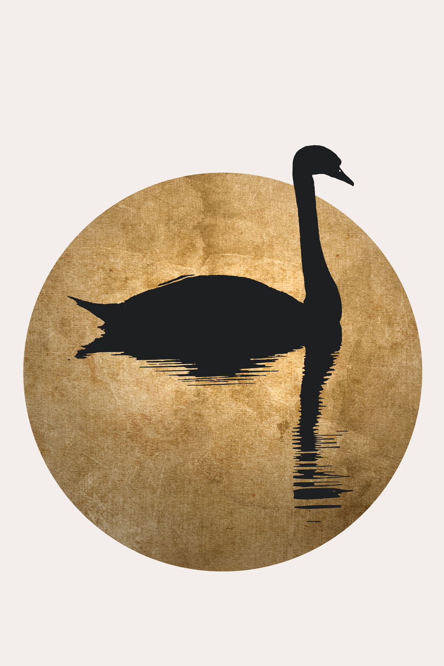 Swan Totem Animal Boho Wall Art Fine Art Print From 