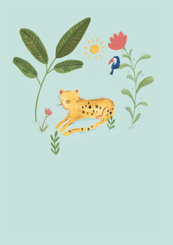 Fotobehang Jungle leopard