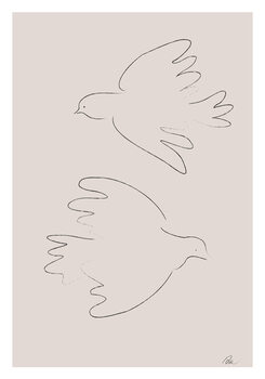 Illustration Two Doves