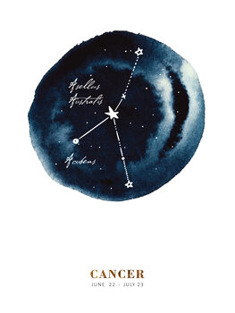 Ilustrare Zodiac - Cancer