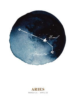 Illustrazione Zodiac - Aries