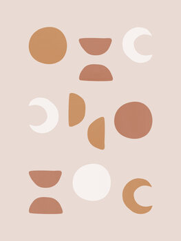 Illustration Blush Moon Phases