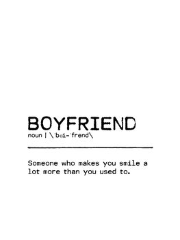 Ilustrácia Quote Boyfriend Smile