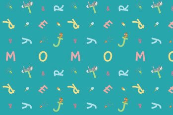 Plakát Tom and Jerry - Letters