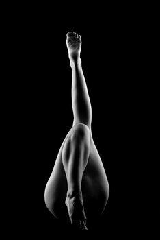 Umělecká fotografie Nude woman's legs and fett