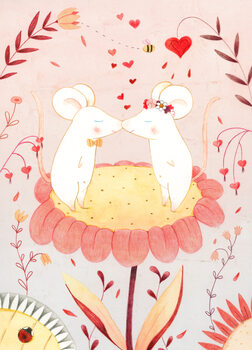 Ilustracija Valentine's Day Bunny