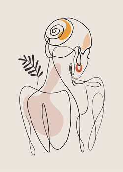 Art Print Emel Tunaboylu - Line Art - Pose