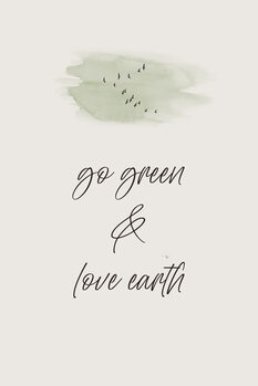 Illustrazione Go green - Love earth