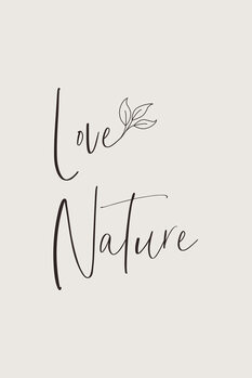 Illustrazione Love nature - minimalist