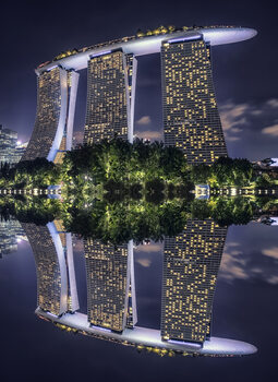 Umělecká fotografie Singapore By Night