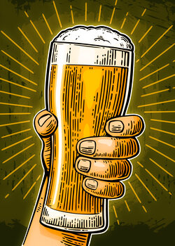 Ilustrace Beer Bier