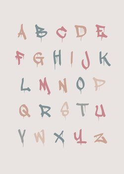 Ilustrácia Alphabet Poster