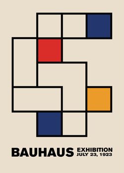 Canvas Print Bauhaus Exhibition Poster