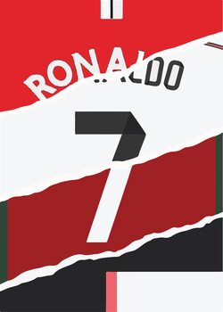 Impressão de arte Ronaldo Jersey