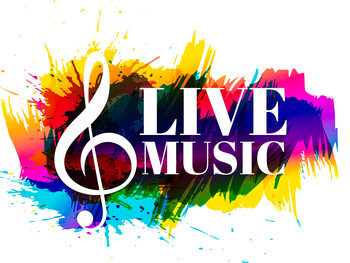Umetniški tisk Live Music Colorful