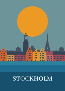 Illusztráció Stockholm City