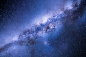 Canvas Print Astrophotography Details of Milky Way Galaxy