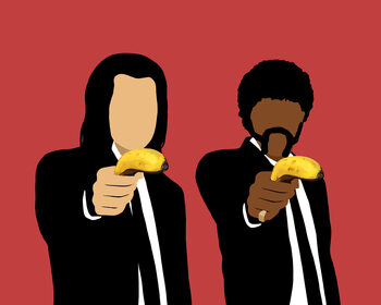 Ilustracja Banana Scene