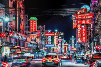 Canvas Print Chinatown By Night