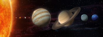 Leinwand Poster Solarsystem Planets Space