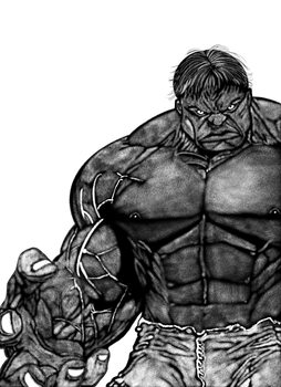 Konsttryck Hulk
