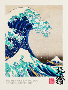 Ilustração The Great Wave Off Kanagawa - Katsushika Hokusai