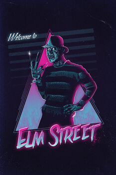 Art Poster Welcome to Elm Street