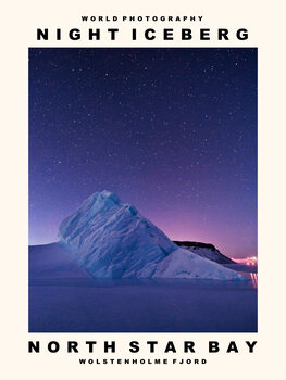 Canvas Print Night Iceberg (North Star Bay, Wolstenholme Fjord)