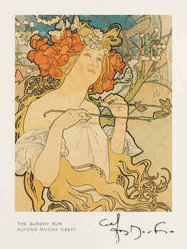 Riproduzione The Sunday Sun - Alfons Mucha