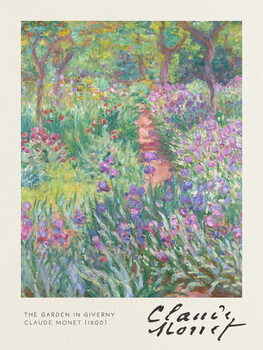 Kunsttrykk The Garden in Giverny - Claude Monet