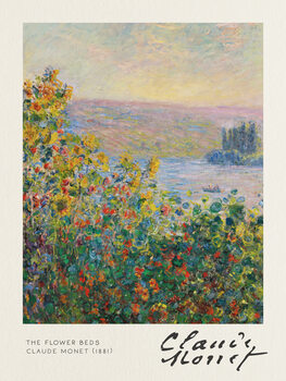 Ilustratie The Flower Beds - Claude Monet