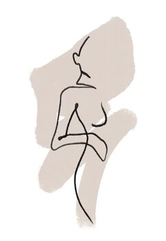 Ilustração Minimalistic woman