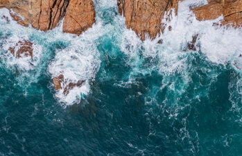 Kunstfotografi Angry sea in Costa Brava