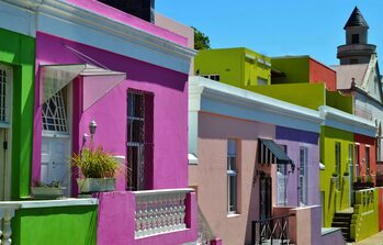 Art Photography colorful houses in Bo Kaap