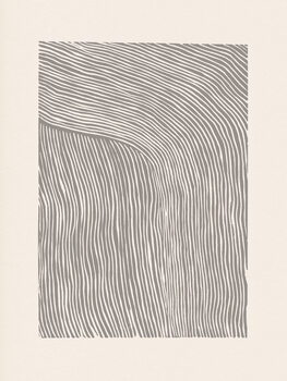 Illustration gray linocut stripes