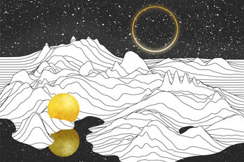 Illustration Mono Two Moons