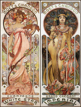 Fine Art Print Moet & Chandon (Vintage Art Nouveau)  - Alfons Mucha