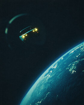 Slika na platnu Road Trip In Space