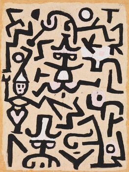 Ilustrace The Comedians Handbill - Paul Klee