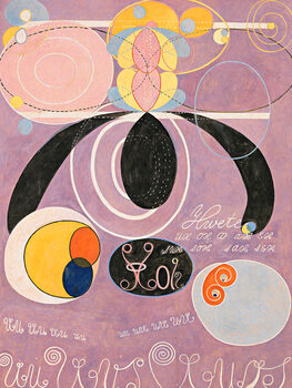 Canvas Print The 10 Largest No.6 (Purple Abstract) - Hilma af Klint