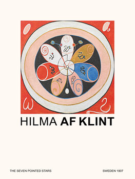 Obraz na płótnie The Seven Pointed Stars (Special Edition) - Hilma af Klint